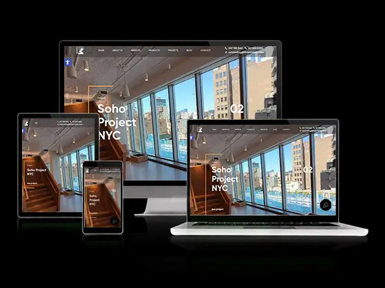 Fina Metals website, shown across desktop, laptop, tablet, and mobile