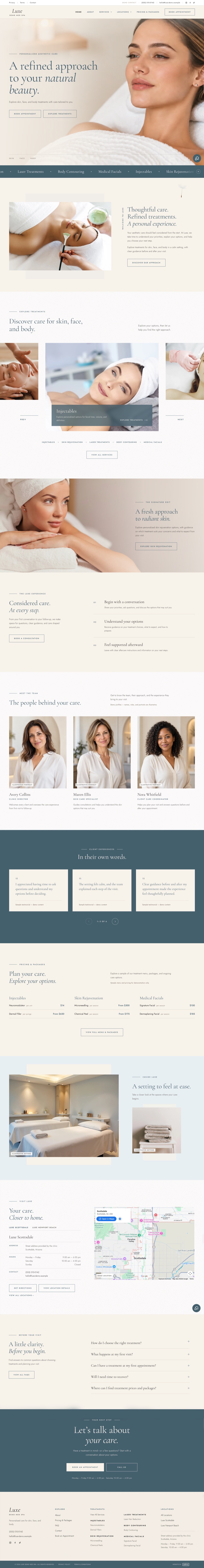Luxe Smart Website design preview