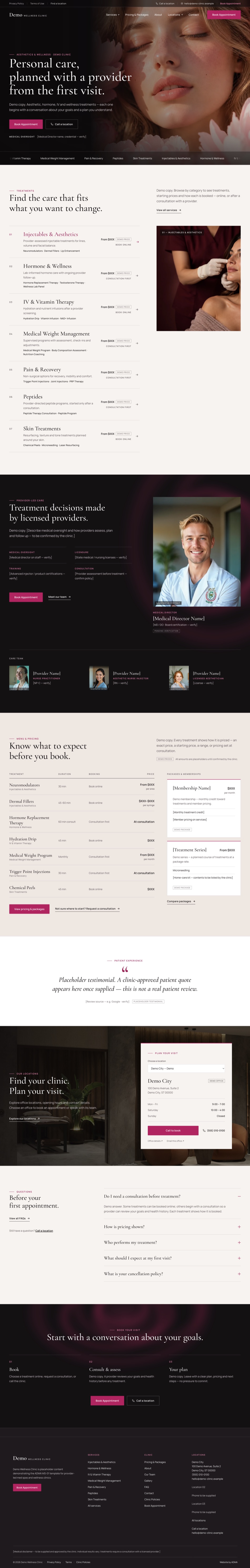 Clinical Smart Website design preview